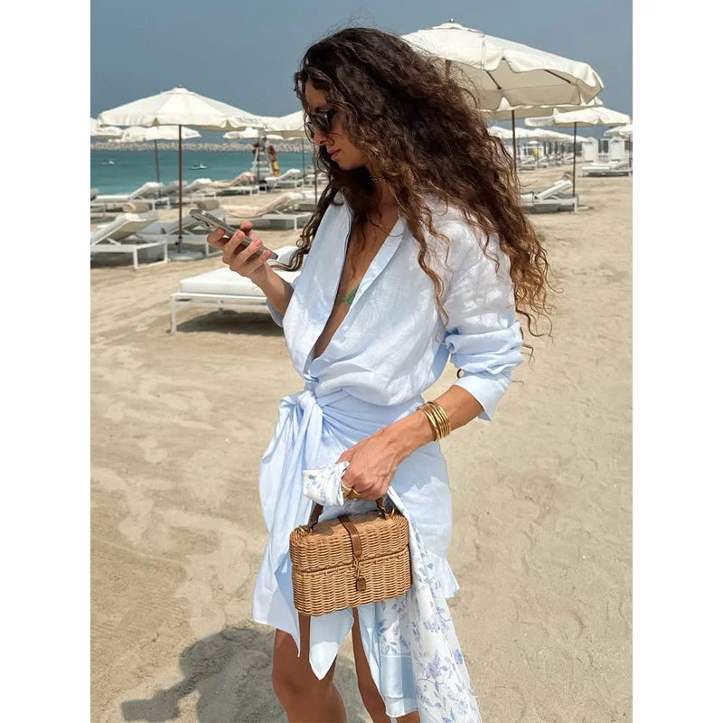 Vestido Camisero con Lazo — Elegancia Casual de Verano 2026
