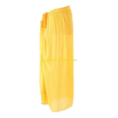 Pareo de Playa Transparente — Falda Envolvente de Lujo