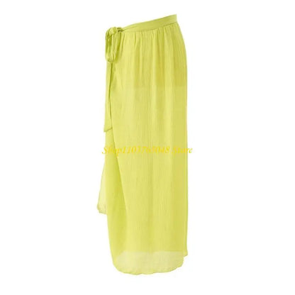 Pareo de Playa Transparente — Falda Envolvente de Lujo