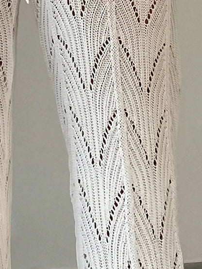 Pantalón de Punto Calado — Cubre Bañador Sexy de Playa