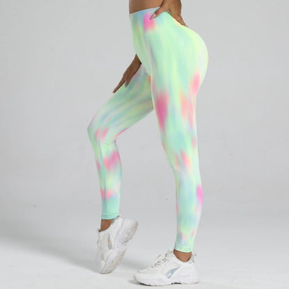 Leggings Tie Dye Cintura Alta