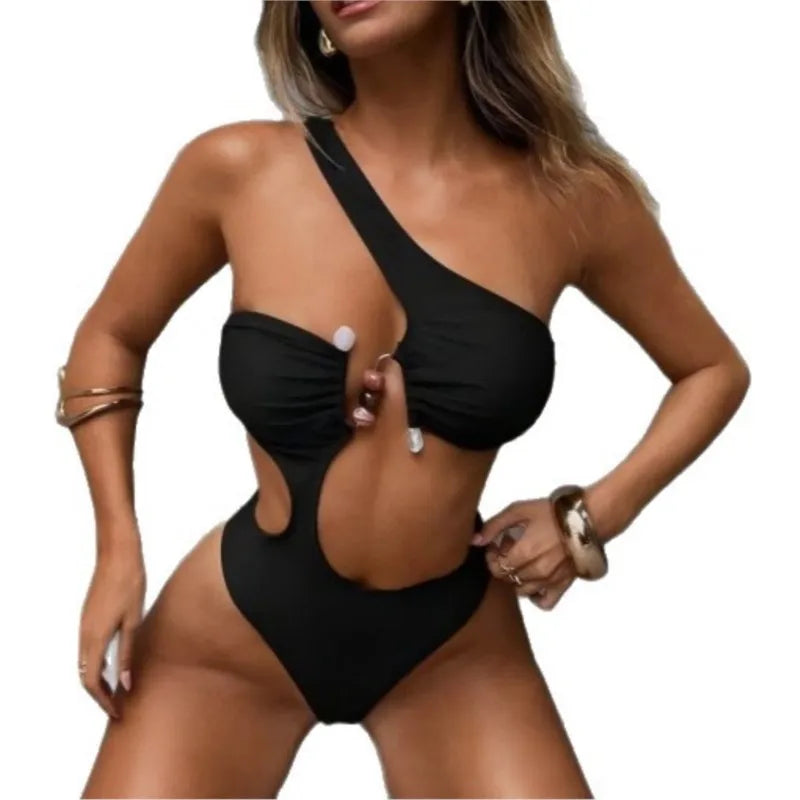 Summer Sexy Bikini Holiday Swimsuit Swimsuits Woman Praia Micro Bikinis Moda Praia Feminino Bodycon Party Solid Color Beachwear