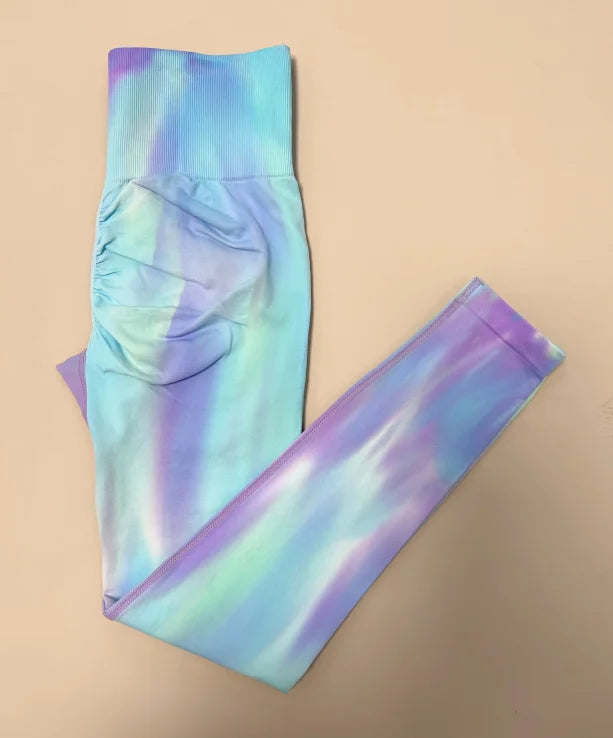 Leggings Tie Dye Cintura Alta
