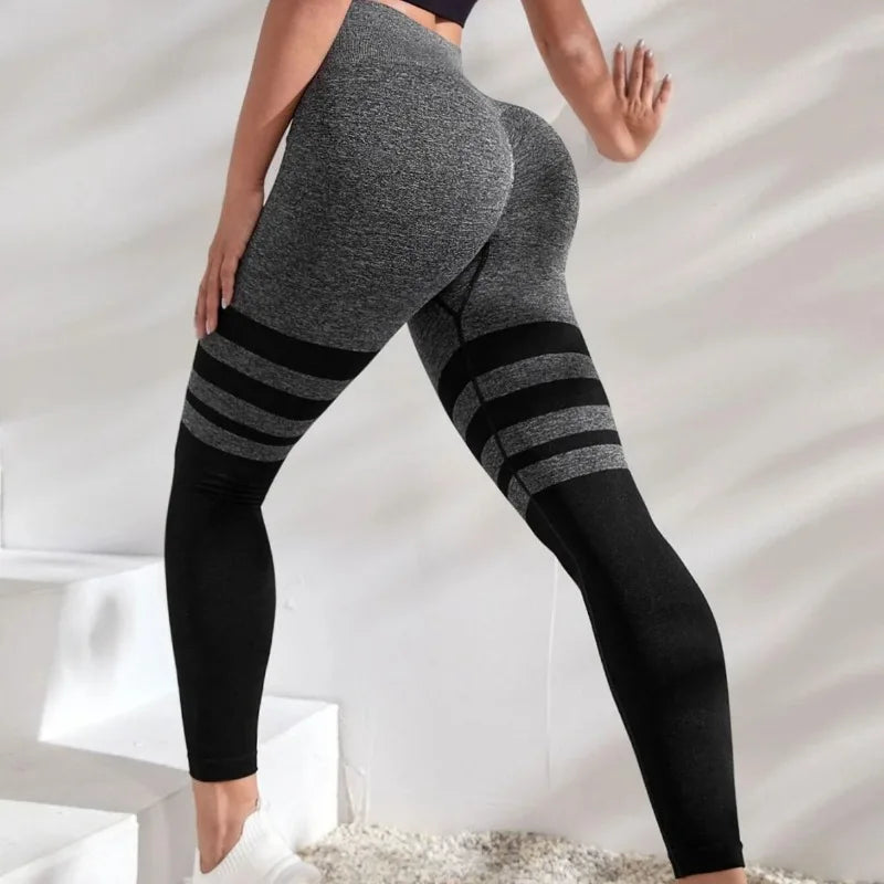 Leggings Rayas Negras Slim