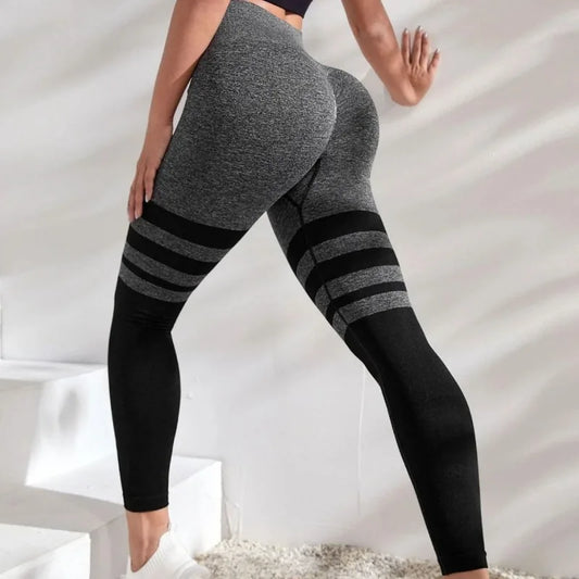 Leggings Rayas Negras Slim