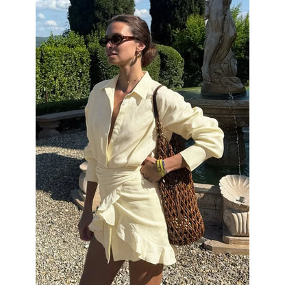 Vestido Camisero con Lazo — Elegancia Casual de Verano 2026