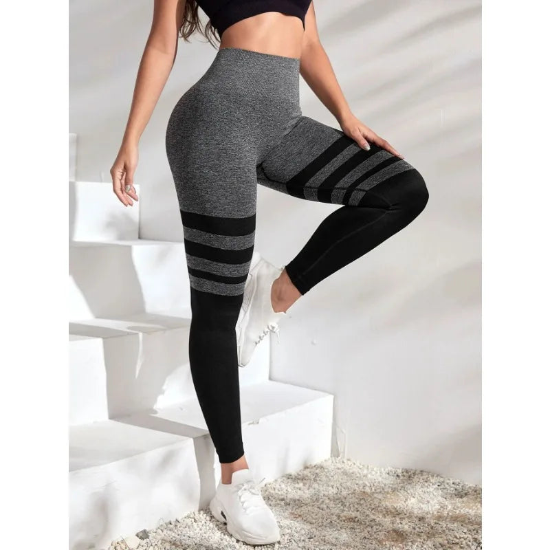 Leggings Rayas Negras Slim