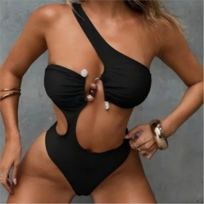 Summer Sexy Bikini Holiday Swimsuit Swimsuits Woman Praia Micro Bikinis Moda Praia Feminino Bodycon Party Solid Color Beachwear