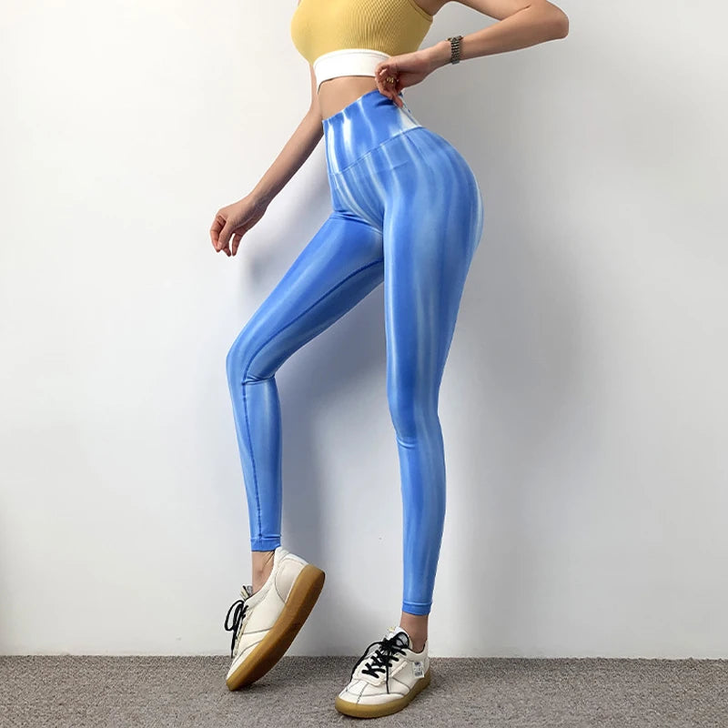 Leggings Tie Dye Cintura Alta