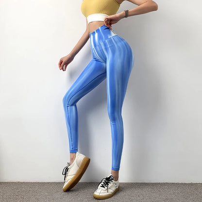 Leggings Tie Dye Cintura Alta