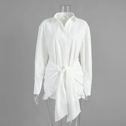 Vestido Camisero con Lazo — Elegancia Casual de Verano 2026