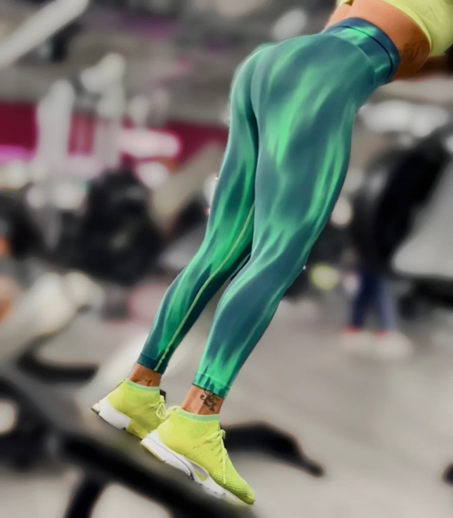 Leggings Tie Dye Cintura Alta
